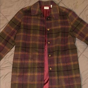 Vintage Ann Taylor plaid Wool Blazer